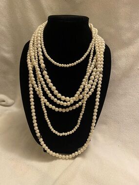 Multi-Strand Pearl Necklace